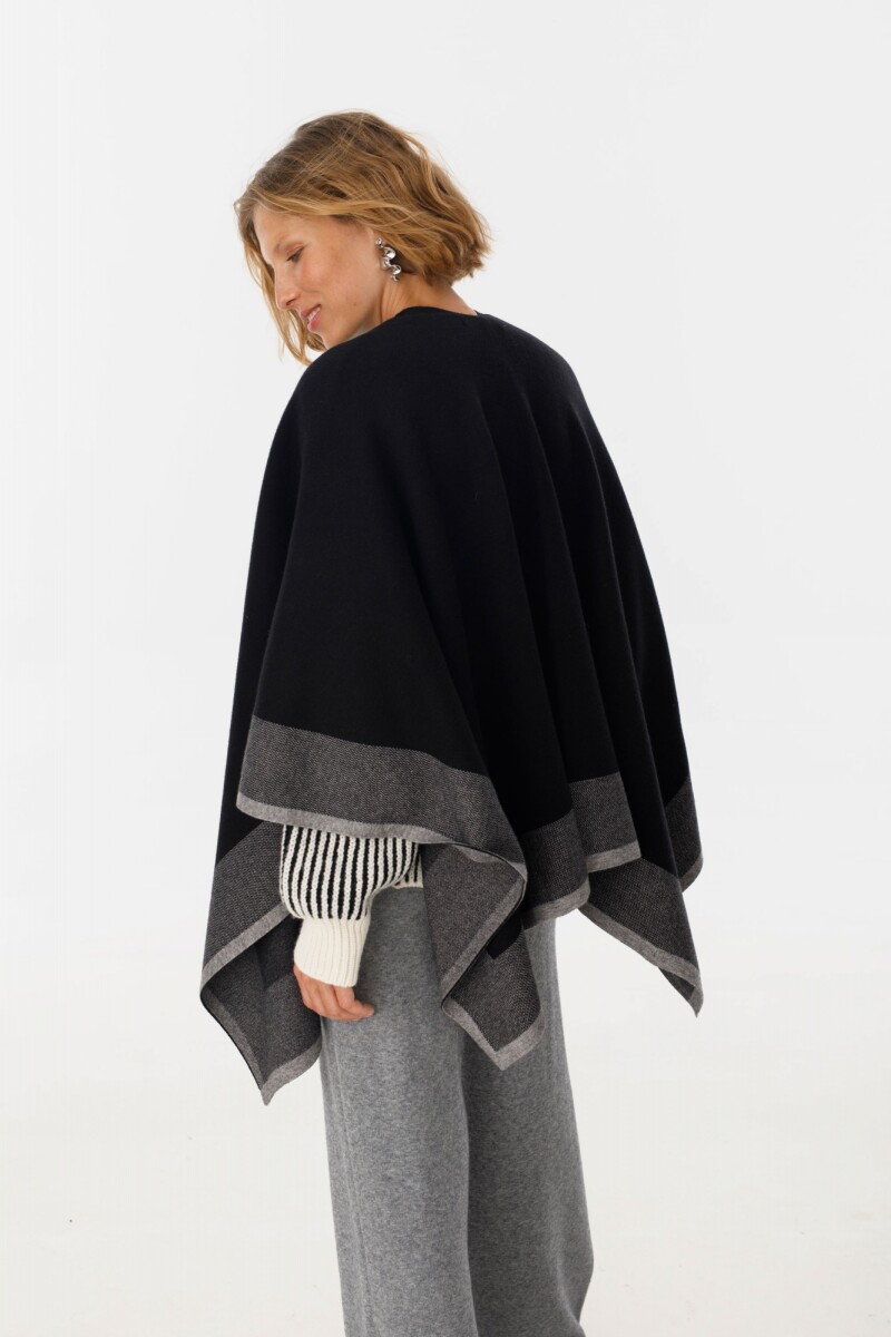Ruana Line Negro