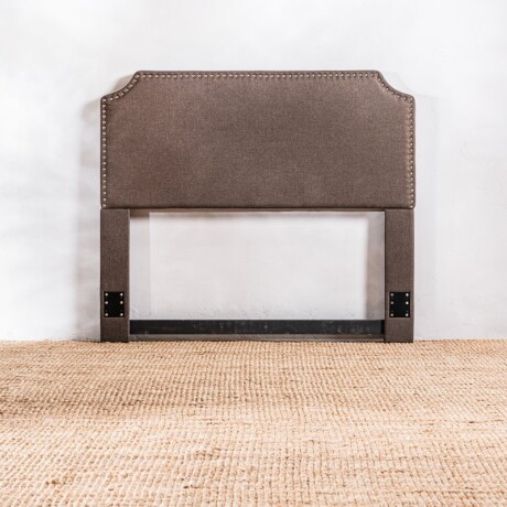 Respaldo Tapizado En Tela Linen Marrón