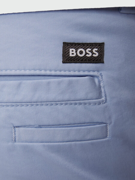 BOSS - Pantalón clásico de algodón, KAITO Celeste