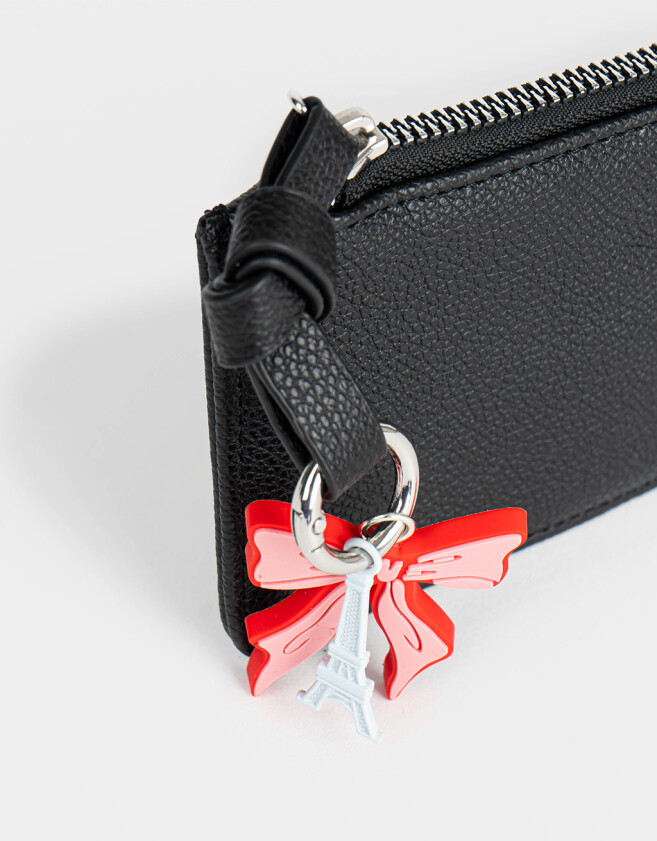 Monederos Monedero Con Charms - Negro