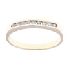 Anillo medio sin fin Chana chico en oro amarillo 18k con brillantes. Anillo medio sin fin Chana chico en oro amarillo 18k con brillantes.