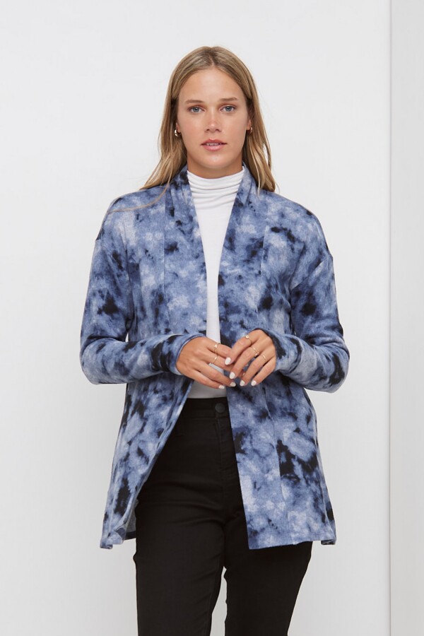 Cardigan Soft AZUL/MULTI