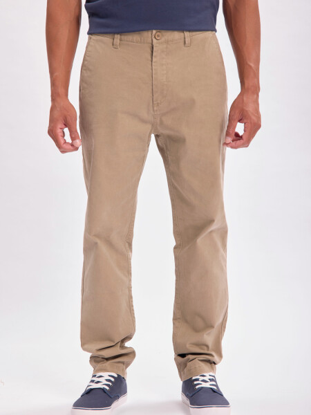 Pantalón chino Tostado