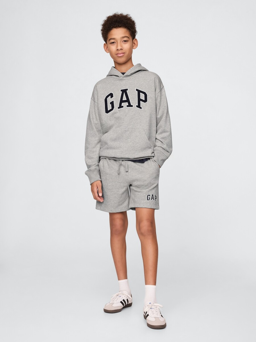Short Deportivo Logo Gap Niño - Light Heather Grey 