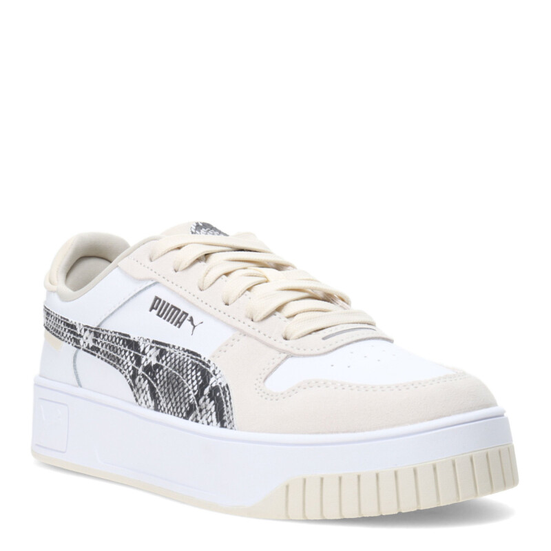 Championes de Mujer Puma Carina Street Snake Chic Blanco - Beige - Negro