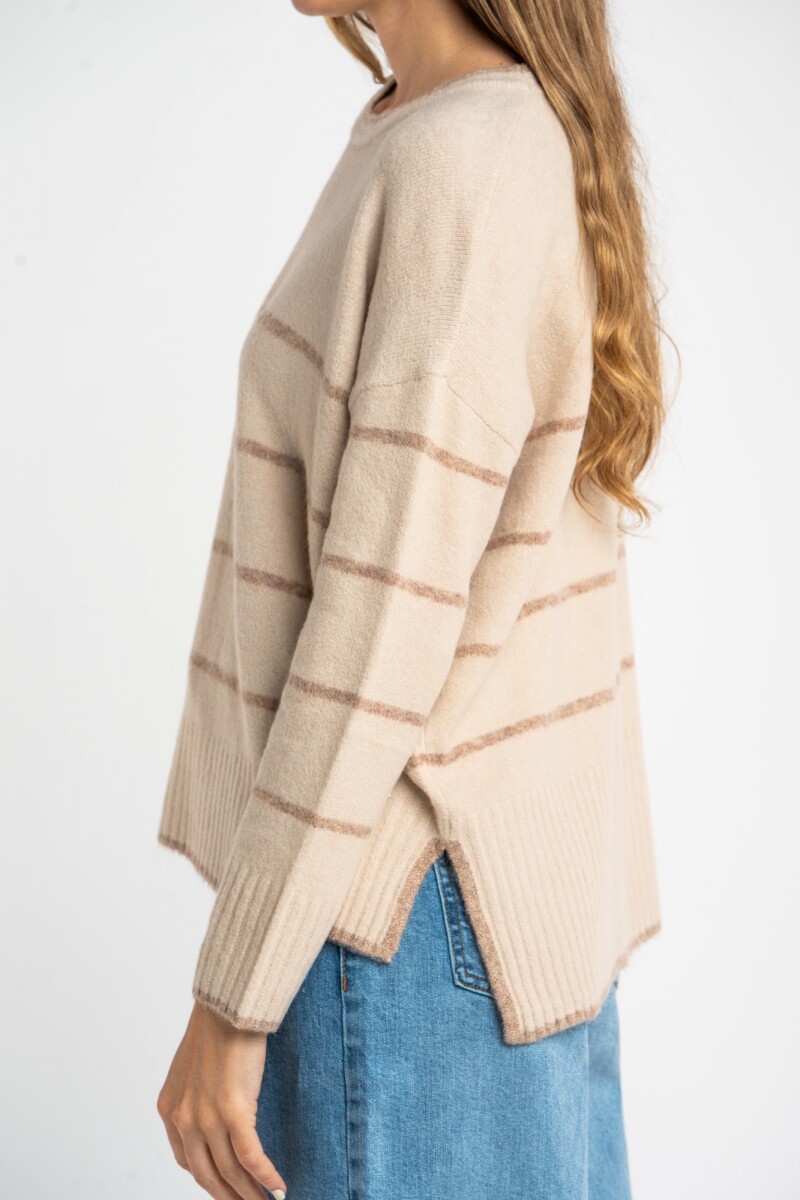 Sweater Rayado Mocha