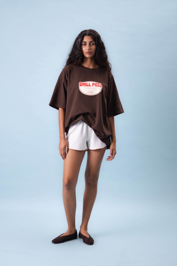 Remera Chill Peel Marrón