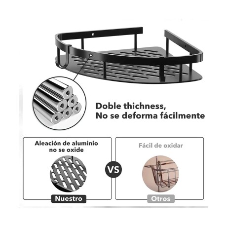 ESQUINERO DE BAÑO EN ALUMINIO 21*21*5CM 001