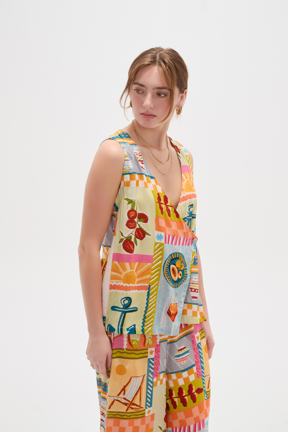 Chaleco Arvon Estampado 1