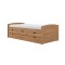 Cama Marinera Madera Maciza Con Cajones - Ulli Marron