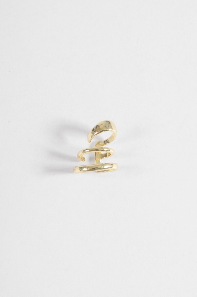 Earcuff multiples vueltas - dorado 