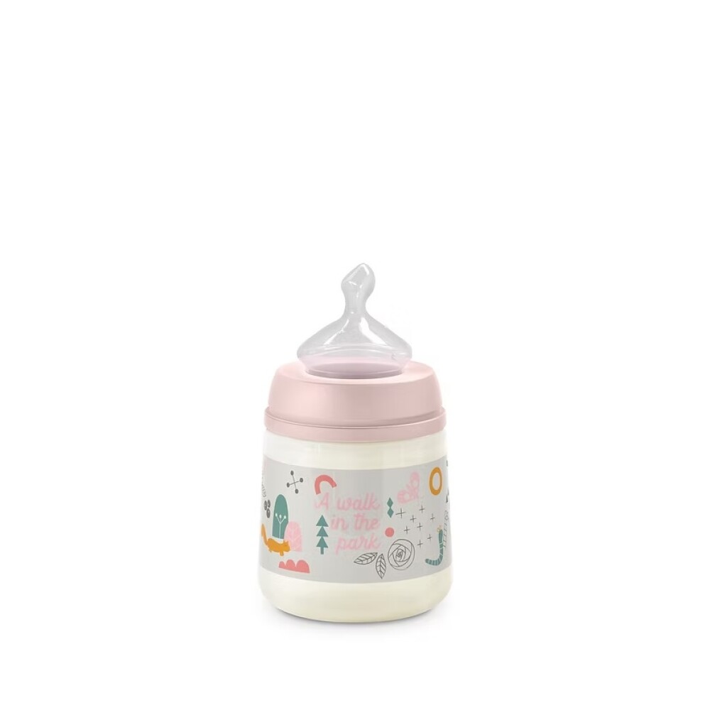 Biberon anatomico 150ml Suavinex Park Rosa