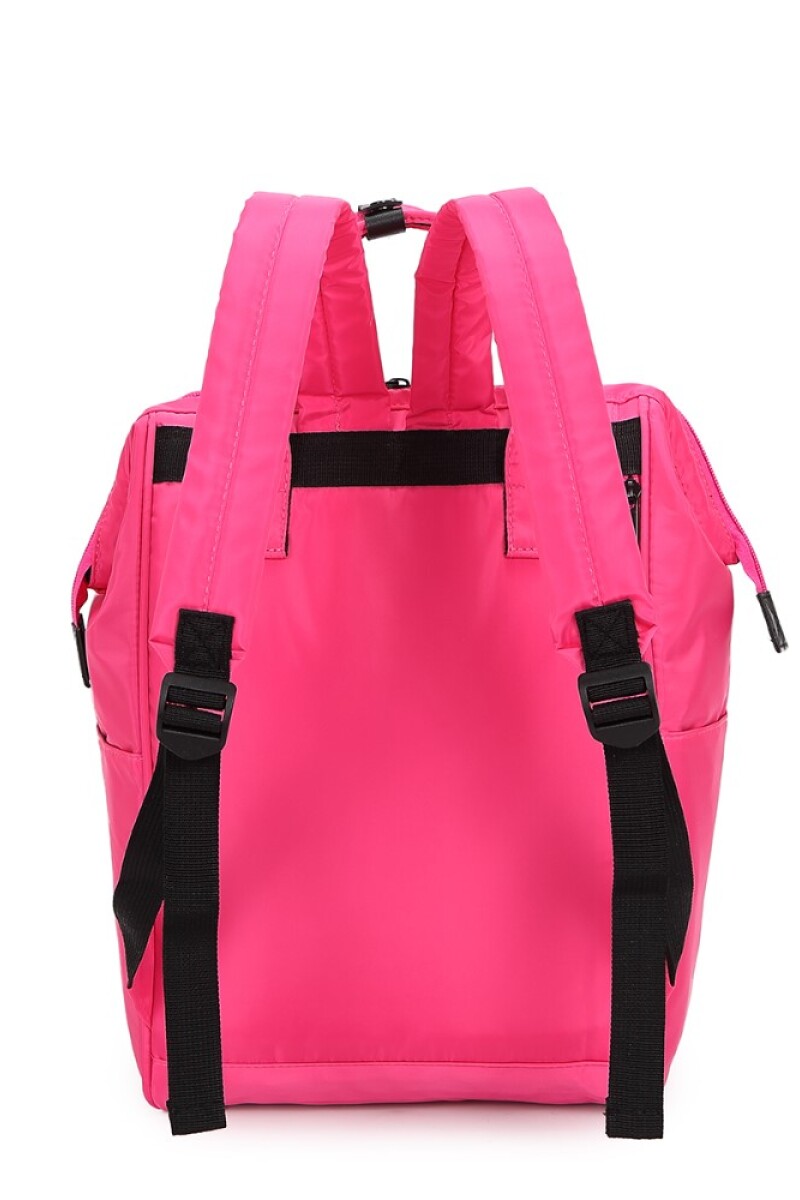 Mochila multicierres con monedero Fucsia