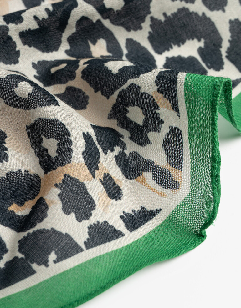 Pañuelos Raso Algodón Animal Print Pañuelo Triangular Animal Print - Combinacion Multicolor