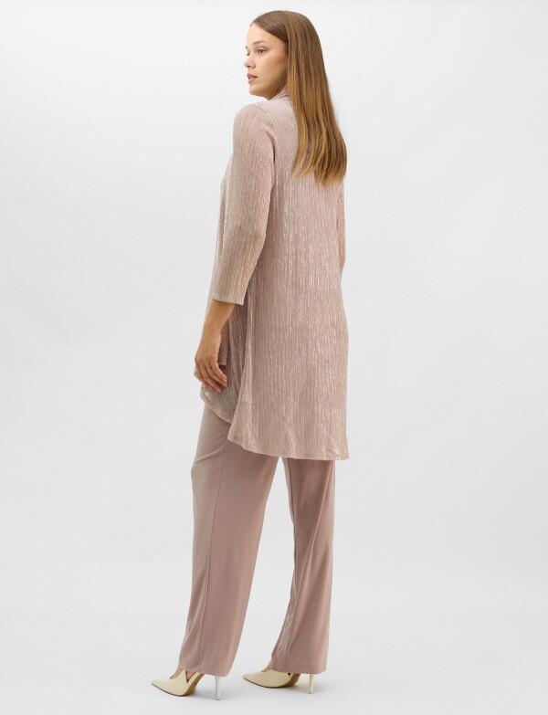 Conjunto Tres Piezas - Plisado Lurex ROSA OSCURO