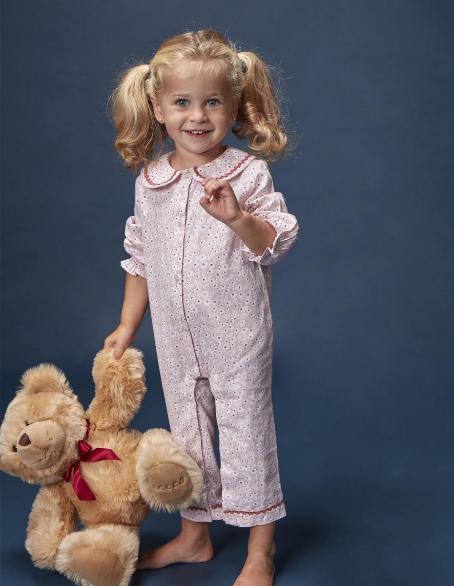 Pijama Estampado De Flores - Rosa Bb 