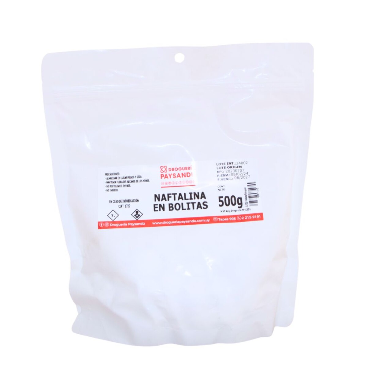 Naftalina en Bolitas - 500 g 