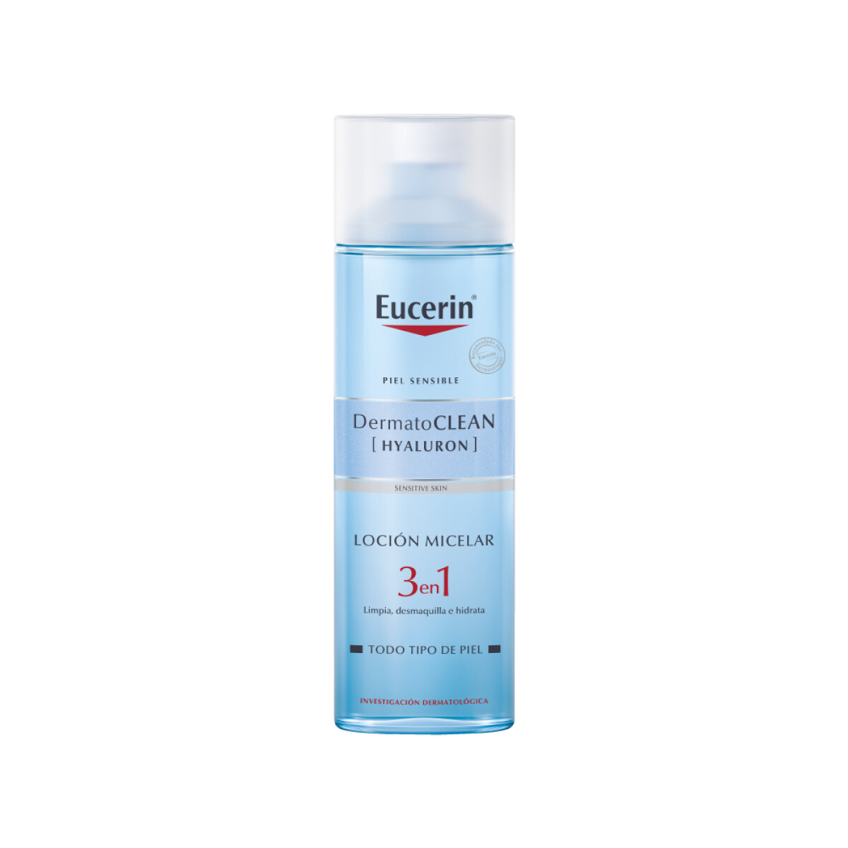 Agua Micelar Eucerin DermatoCLEAN Hyaluron 3 en 1 200ml 
