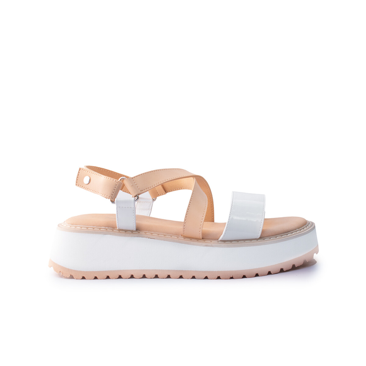 Sandalia de dama Panama Jack - White/Beige 