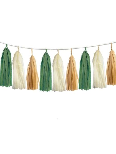 GUIRNALDA FLECOS COLORES SELVA MULTICOLOR