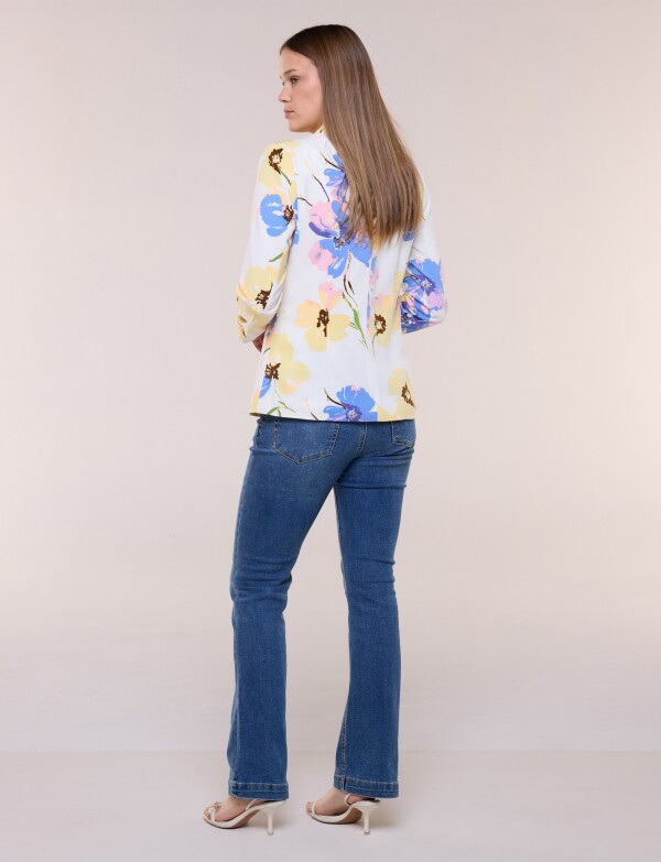 Blazer Flores BLANCO/MULTI