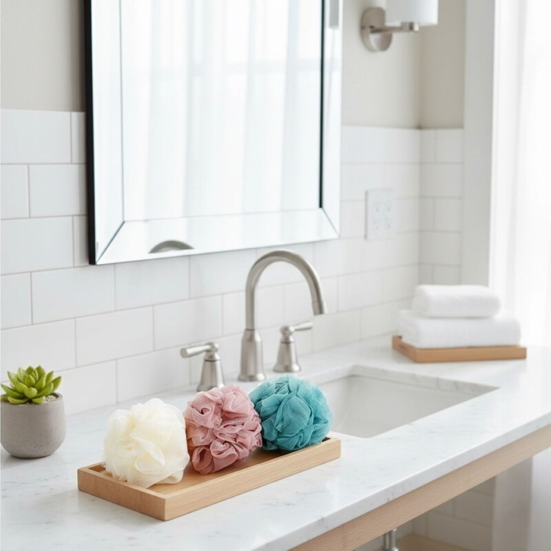 SET ESPONJA P/BAÑO 3PZAS Unica