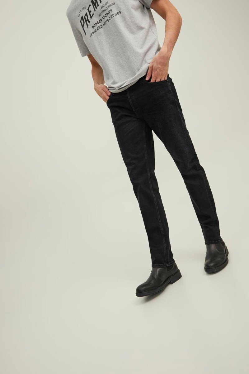 Jeans Tapered Fit "mike" Black Denim