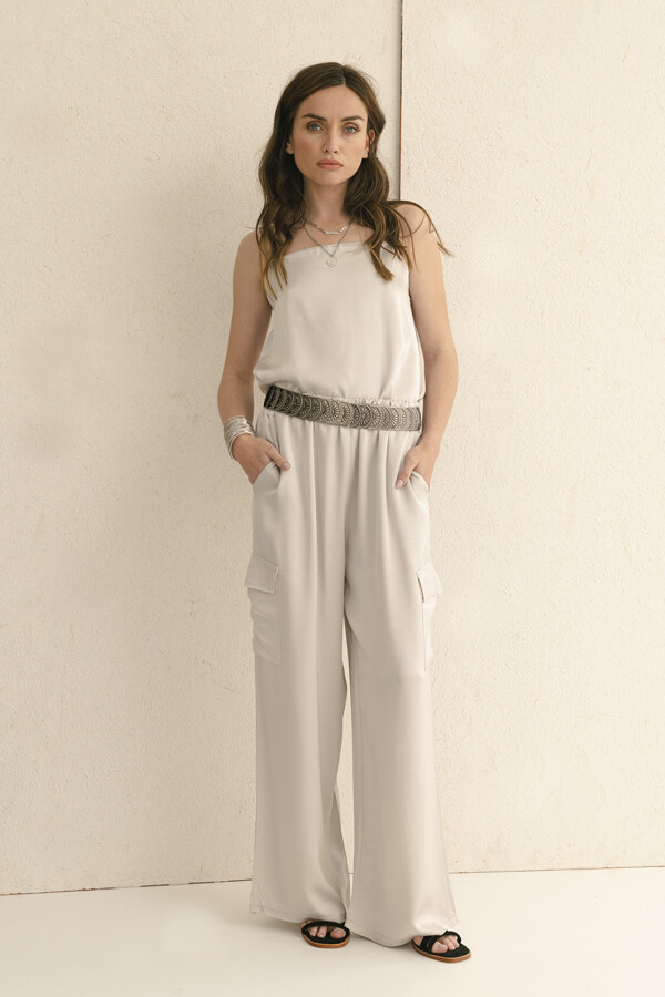 PANTALON CARGO BEIGE