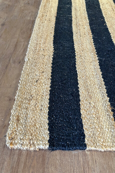 Agra ALFOMBRA AGRA JUTE 200X300 NATURAL BLACK