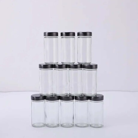 Especiero Giratorio Redondo con 12 Frascos para Condimentos Negro