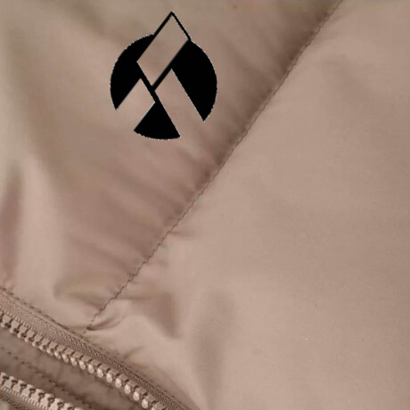 Campera Topper Abrigo Inflada Impermeable Para Dama Beige
