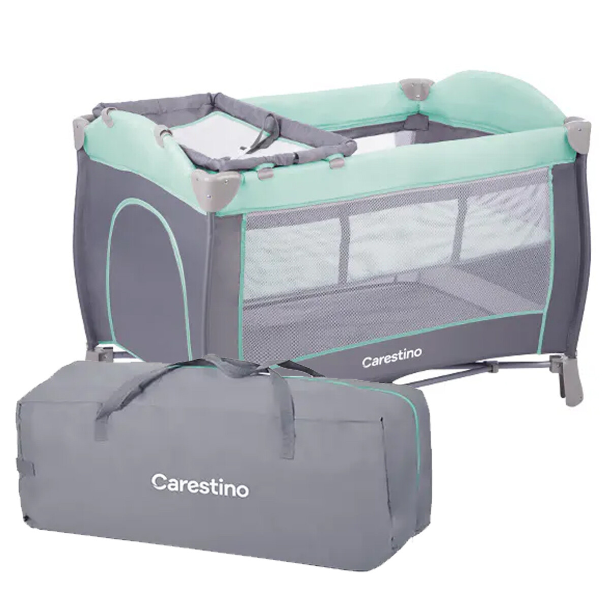 Practicuna Carestino Viena con Bolso y Mosquitero - Verde Agua 