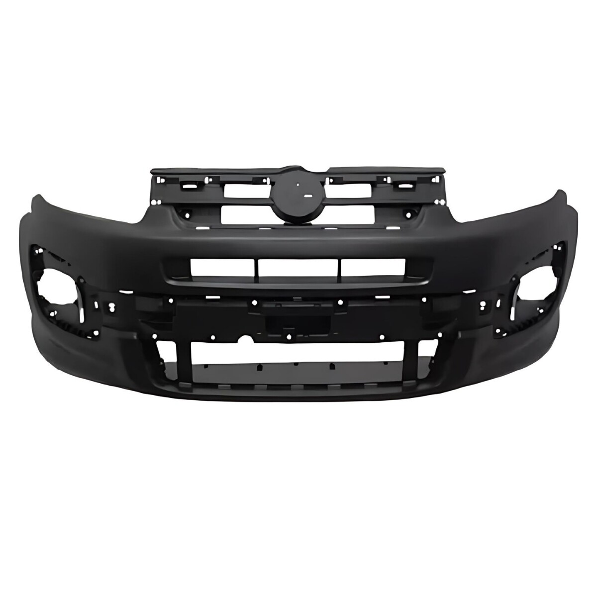 PARAGOLPE DELANTERO NEGRO LISO (CON AGUJEROS PARA CAMINEROS) 