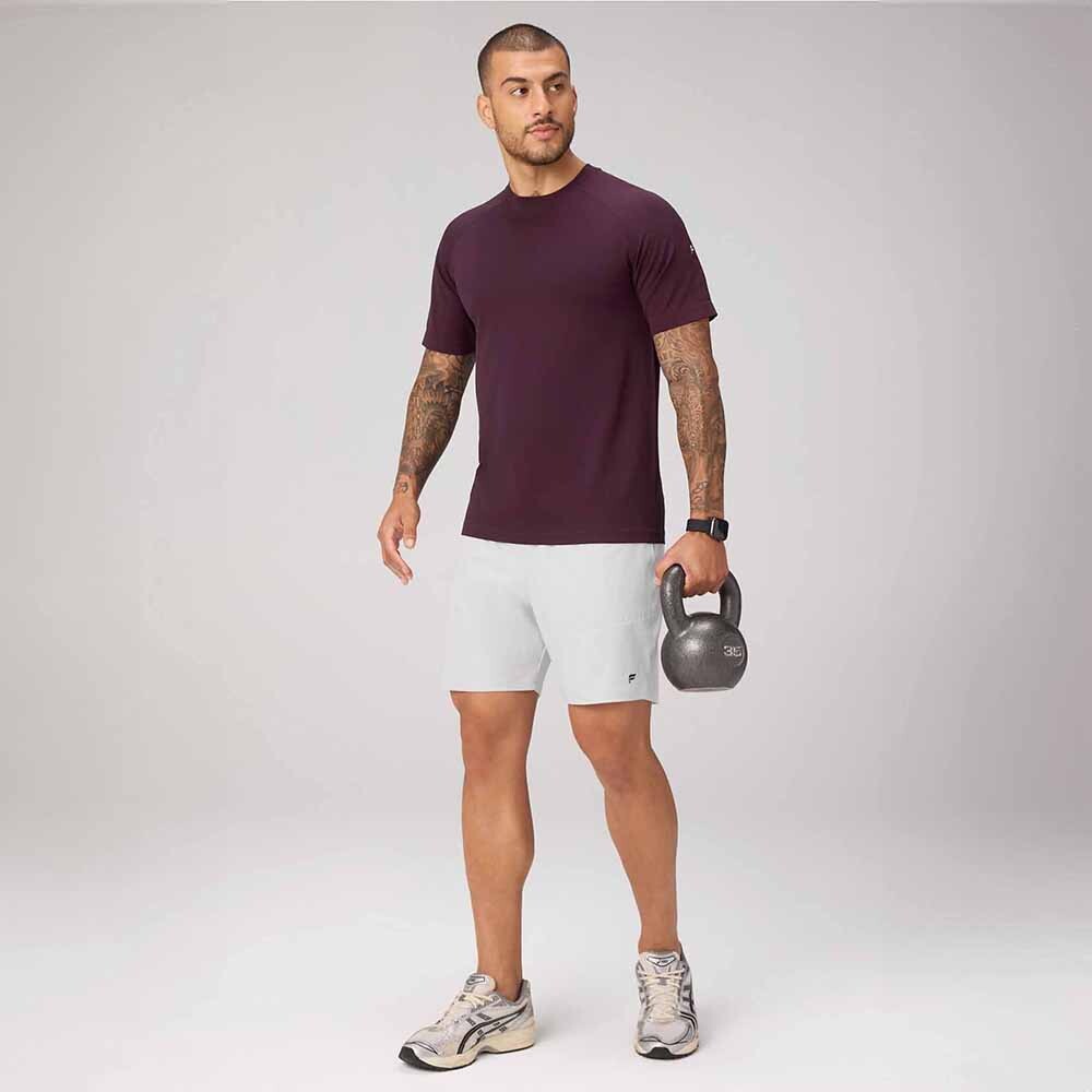 Polo Manga Corta Fit The Training Day Tee Hombre Oxblood