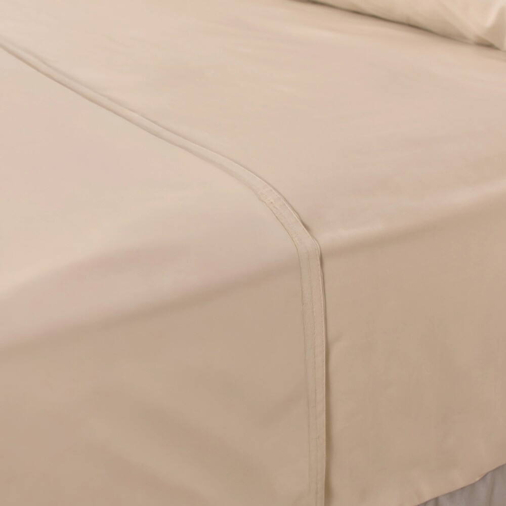 Juego de Sabana Super King Finezza 400 Hilos - Pilar Beige