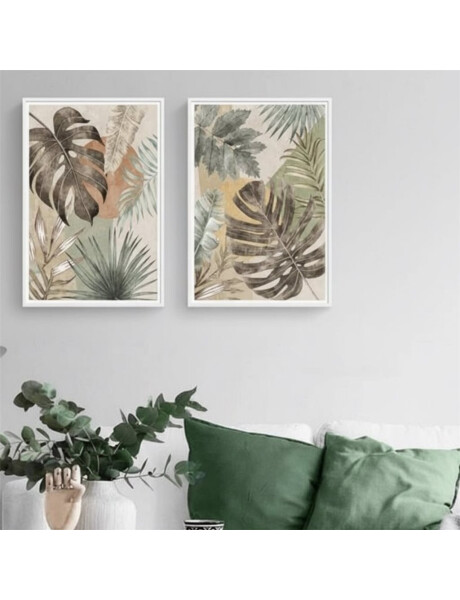 CUADRO CANVAS 30x40cm MARCO HOJAS 1 CUADRO CANVAS 30x40cm MARCO HOJAS 1