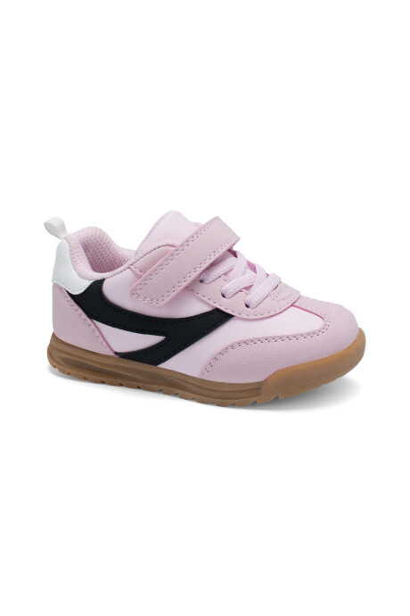 Championes con velcro, rosados Sin color