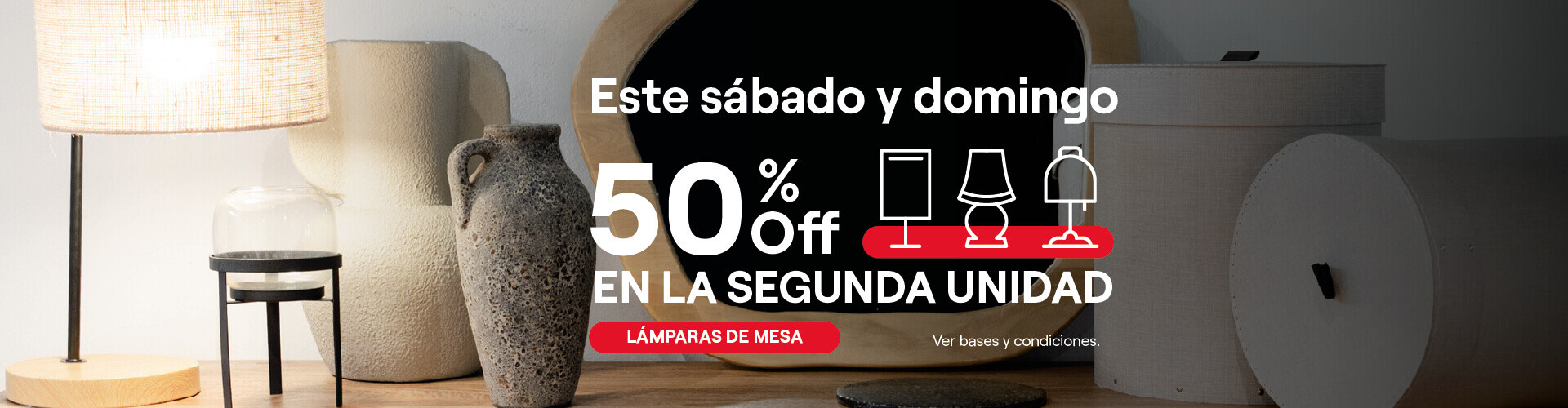 Promo lámparas de mesa