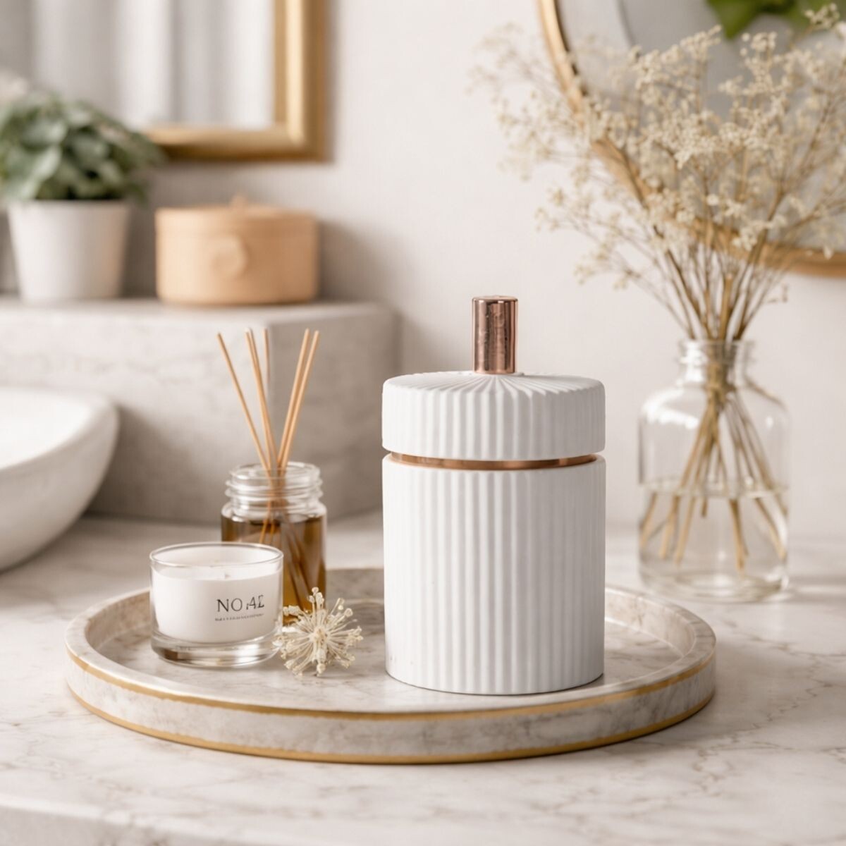 DECORACION GOLD Blanco Small 