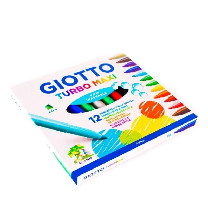 Marcadores Turbo Maxi Giotto x12 Marcadores Turbo Maxi Giotto x12