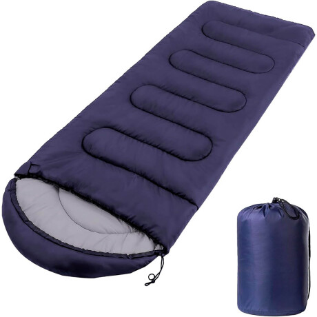 Sobre Dormir Capucha Colcha 190x83+ Bolso Camping Azul