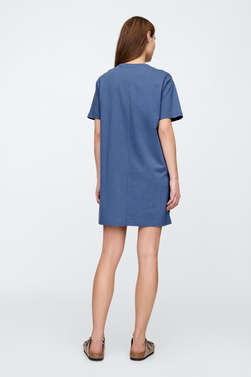 Vestido Logo Gap Mujer Bijou Blue 18-3921 Tcx
