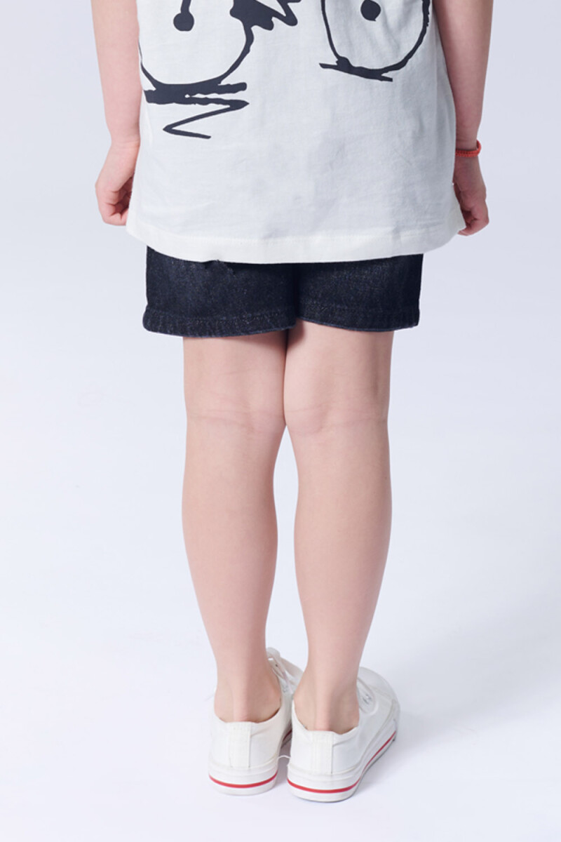 Bermuda de jean Gris Oscuro