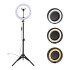 Anillo Aro Luz Led Tripode Soporte Flexible 2.2m 3 Niveles Variante sin Control