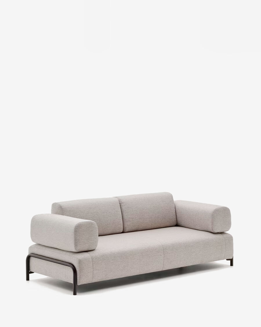 Sofá Compo 3 plazas beige grisáceo 232 cm Sofá Compo 3 plazas beige grisáceo 232 cm