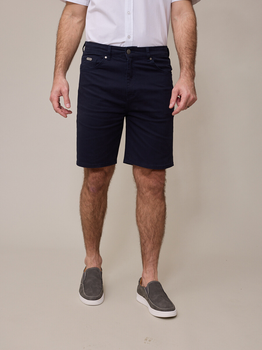 BERMUDA JEAN SAFORA POLANCO - Azul Oscuro 