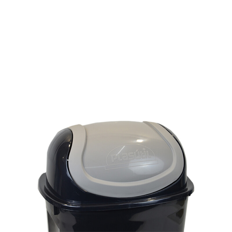 Tarro de residuos con tapa vaivén 19,5 lts Ecoblack NEGRO