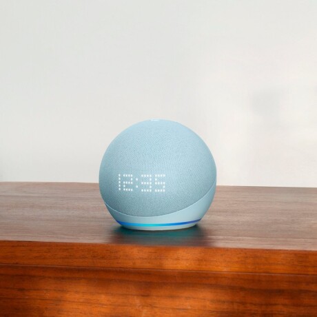 AMAZON ECHO DOT 5 CON RELOJ ASISTENTE VIRTUAL ALEXA Cloub blue