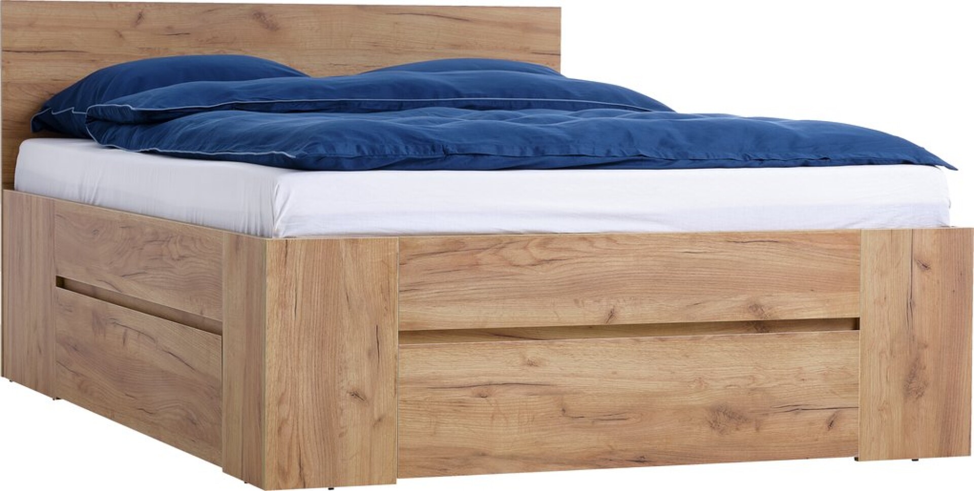 Estructura cama LIMFJORDEN King 180x200 3 cajones roble 