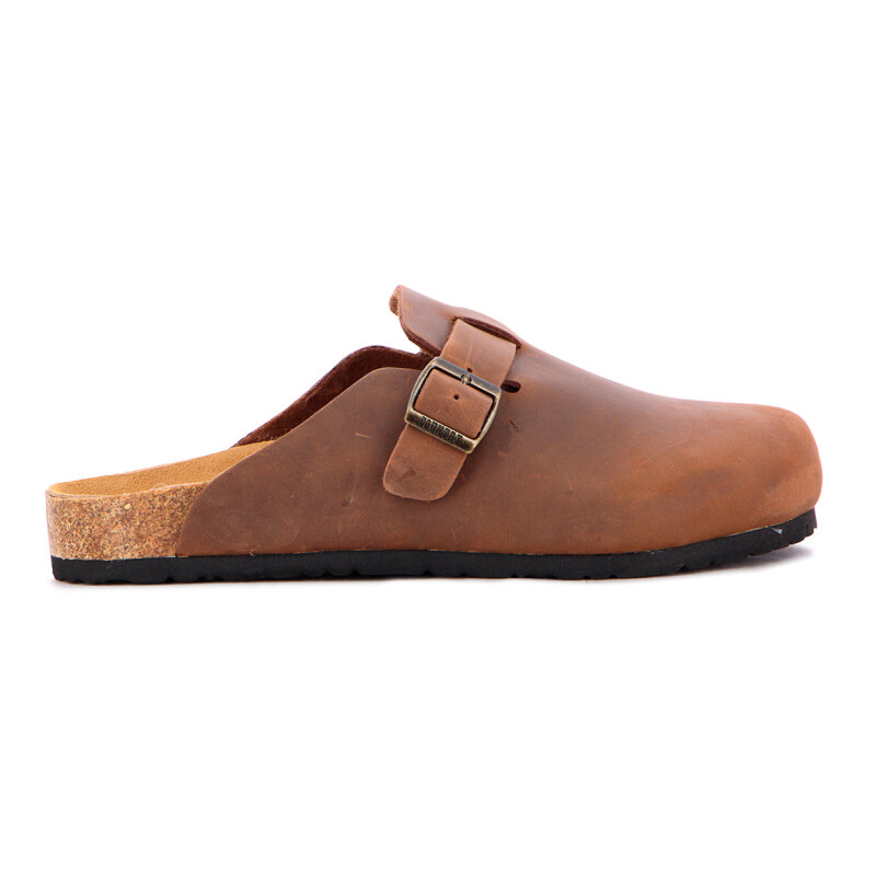 Country Zueco De Hombre C/ Hebilla - Marron Oscuro Marron Oscuro